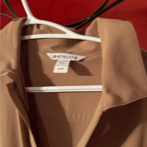 Athletica Brooklyn Heights Wide Leg Tan Jumpsuit - Picture 4 of 4